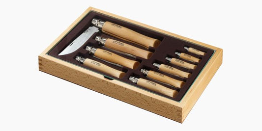 *Ramasse-monnaie 10 couteaux Inox Opinel, Opinel, Pêcheur Maroc